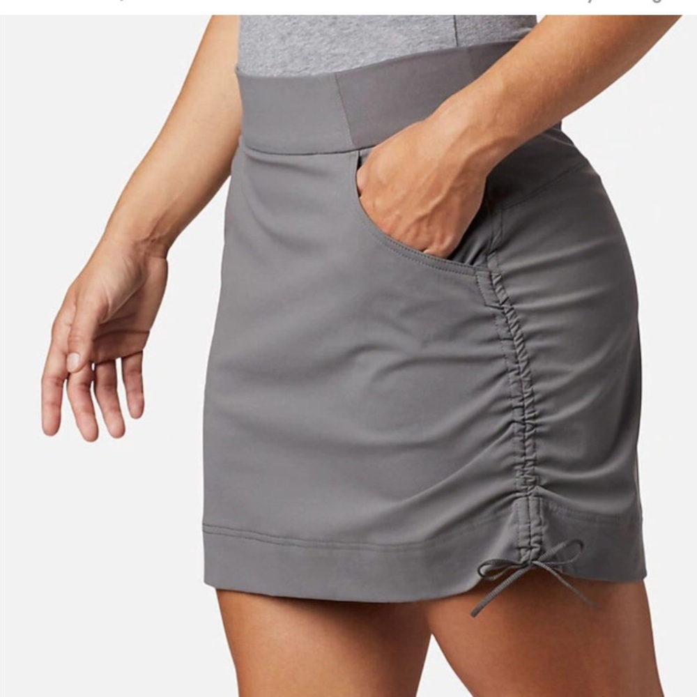Columbia Short Skort Gray Anytime Casual XS/ TP